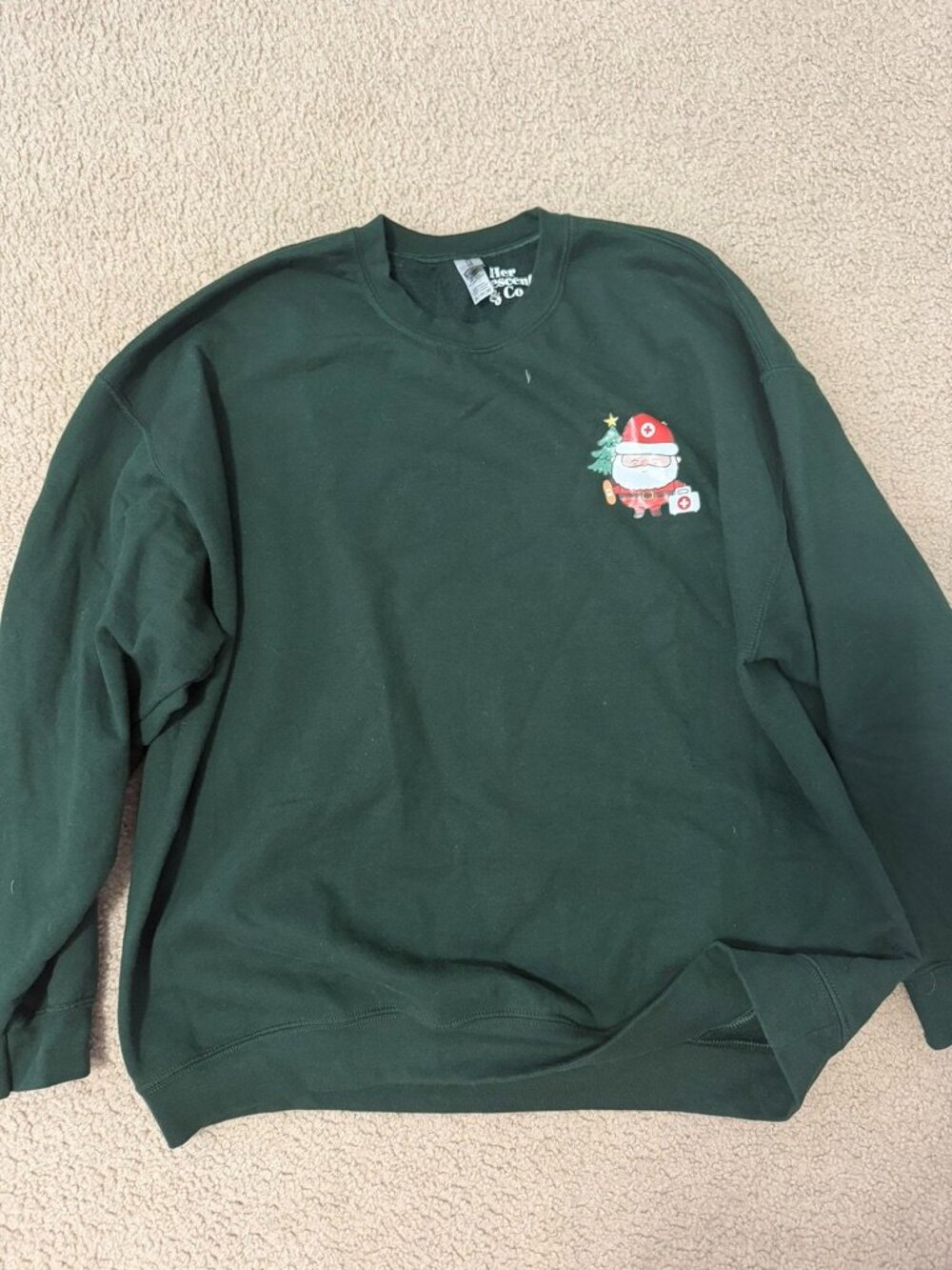 🎄🩺 Doctor Santa Sweatshirt – Holiday Healthcare Cutie 🩺🎄